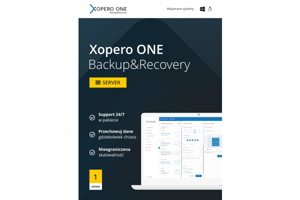 Xopero ONE Server Agent odnowienie wsparcia typu standard