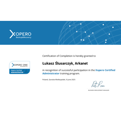 Łukasz Xopero Administrator 2025