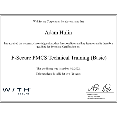 Withsecure Adam PMCS do 2024