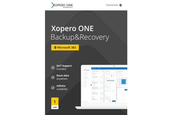 Xopero ONE Microsoft 365 (subskrypcja na 1 użytkownika) +1 rok wsparcia typu standard